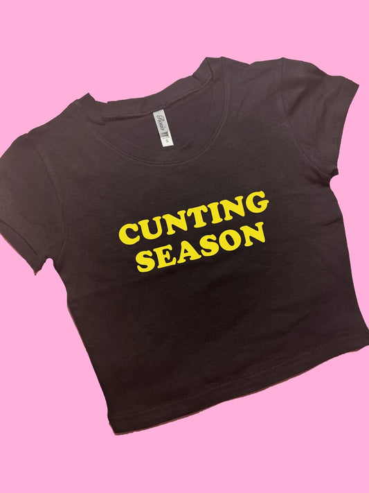 Cunting Season Tshirt Cropped