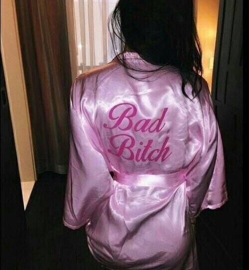 Bad Bitch Robe Silk